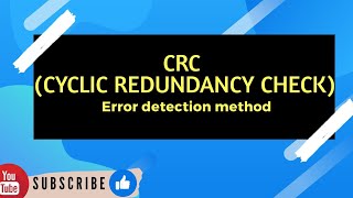 CRCCyclic Redundancy Check error detection method  Explained with example [upl. by Einreb631]