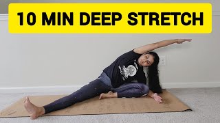 10 Minute Yoga For Flexibility  DEEP STRETCH  Release Tension Stiffness amp Stress flexibility [upl. by Galen]