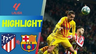 HIGHLIGHT 🛑 atletico madrid vs barcelona laliga spain 2024 [upl. by Pagas]