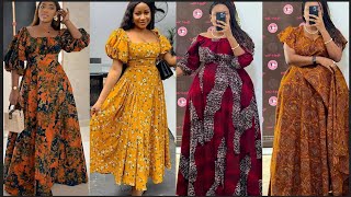 💯 Sublime Tenue Africaine Robe longue Milongue wax pagne Fabulous Ankara casual dress African gowns [upl. by Noy]