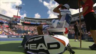 2011 Montreal Djokovic Shows the Joker Side of Him [upl. by Aennyl]