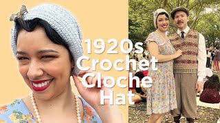 Crocheting a 1920s Cloche Hat  The Knit Yorker [upl. by Ahsla227]