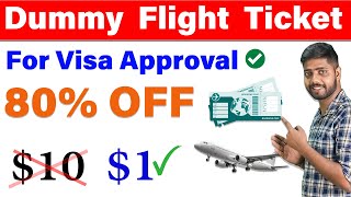 Dummy flight ticket booking  How To Book Dummy Flight Ticket FOR VISA  Dummy Ticket Booking Online [upl. by Htesil]