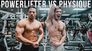 Physique Competitor VS Powerlifter [upl. by Ostraw]