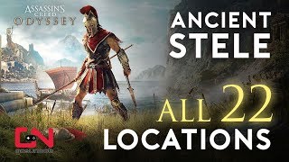 Assassins Creed Odyssey  All Ancient Stele Locations and Solutions [upl. by Ardnekal]