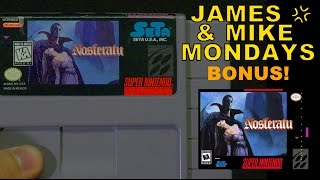 Nosferatu SNES Video Game James amp Mike bonus Halloween video [upl. by Iolenta219]