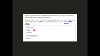 Sentence Completion Practice Question 32 [upl. by Karena]