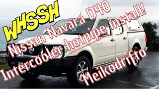 Intercooler hotpipe install  Nissan Navara D40 YD25 [upl. by Prud646]