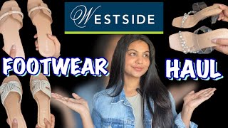 Westside Footwear Haul 🤎 Try On Haul  Brownpearl flats heels  Trendy  Everyday use  Casual [upl. by Haggar]