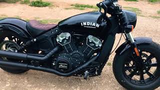 Indian Scout Bobber With VanceampHines Exhaust [upl. by Buonomo]