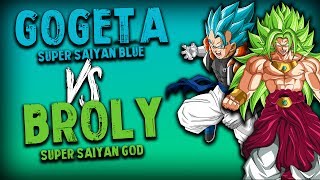 Gogeta SSJB Vs Broly SSJG  DRAGON BALL Z THE REAL 4D [upl. by Hampton912]