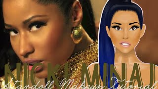 Stardoll Transformation  Nicki Minaj Makeup Anaconda [upl. by Argyle417]