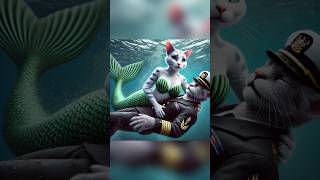 The illfated love between a mermaid andcaptain aicat catshorts catoftiktok [upl. by Bondie68]