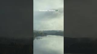 Sundsvall in Sweden 🇸🇪 sundsvall sweden train travel nature mountains [upl. by Nitaj]