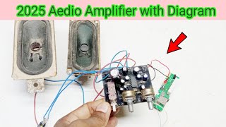 TEA2025B Bridge mode audio Amplifier wiring Poppu electronic [upl. by Aicxela]