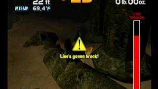 Sega Bass Fishing Dreamcast  Arcade Mode Secret Area Palace 8109 Steven [upl. by Elrebmik500]