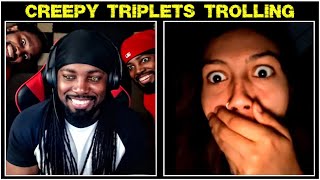 Creepy Triplets Prank on OMEGLE [upl. by Kurtis249]