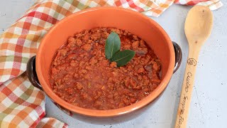 Ragù classico Bolognese ricetta depositata alla camera di commercio di Bologna [upl. by Yasmeen28]