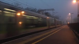 Trains at Wolverton  Foggy Evening  111212 [upl. by Lenoel]