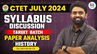 CTET July 2024  SST History Syllabus Discussion Introduction class by Abhishek Suman Sir [upl. by Aehr]