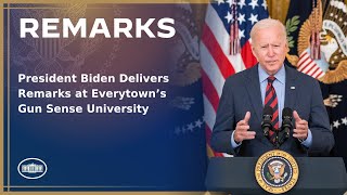 President Biden Delivers Remarks at Everytown’s Gun Sense University [upl. by Santiago]