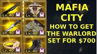 How to get the Warlord Set for 700  Mafia City [upl. by Marlon748]