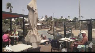 Webcam Lanzarote  Live Stream from the Beachbar in Costa Teguise [upl. by Eelarol]