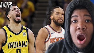 Knicks vs Pacers  Reaction  NBA Playoffs Game 3 [upl. by Rivera813]