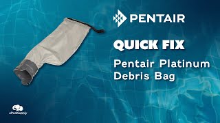 Quick Fix  Pentair Kreepy Krauly Platinum Debris Bag [upl. by Vonnie362]