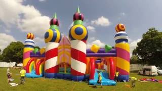 The Worlds Biggest Bouncy Castle Inflation Time Lapse [upl. by Anner]