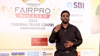 Chennai CREDAI FAIRPRO 2024 Importance of Property Expo for Small Builders and Developers [upl. by Ilehs165]