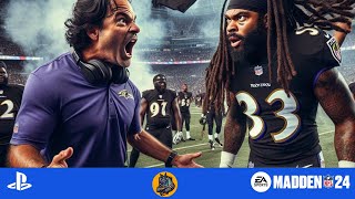 Madden 24 PS4 Gameplay Ravens vs Bengals  Epic Matchup [upl. by Urania]