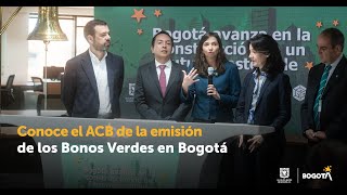 Conoce el ACB de la emisión de los Bonos Verdes en Bogotá la secretaria de Hacienda explica [upl. by Pelaga]