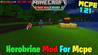 Herobrine Mod For Minecraft Pe 121  Herobrine Mod For Mcpe 121 [upl. by Tnecnev208]