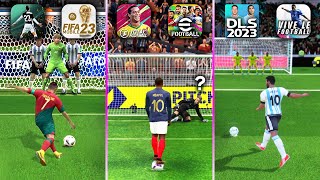 DLS 23 vs Total Football vs eFootball 23 vs Vive Le vs FIFA 23 vs Soccer Cup  Realistic Penalty [upl. by Eibbob]