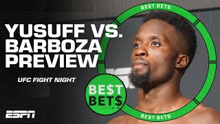 UFC Fight Night Sodiq Yusuff vs Edson Barboza  Best Bets [upl. by Aicemat]