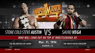 WWE 2K16 PS4 Steve Austin 316 Part 27 Stone Cold vs Savio Vega WrestleMania XII [upl. by Eirb]