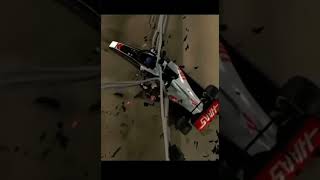 romain grosjean’s crash recreated f1 haas crash grosjean [upl. by Asira]