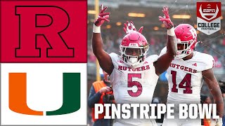 Pinstripe Bowl Rutgers Scarlet Knights vs Miami Hurricanes  Full Game Highlights [upl. by Artemas]