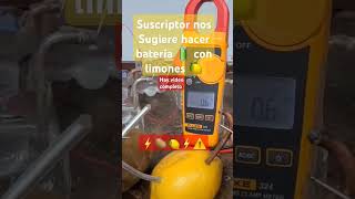 ⚡️⚠️Batería 🔋 con limones y papas tips electricas electricidad aireacondicionado herramienta [upl. by Henriha]