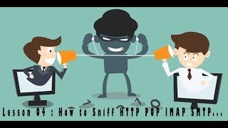 Lesson 04 How to Sniff HTTP POP IMAP SMTP [upl. by Elsworth]