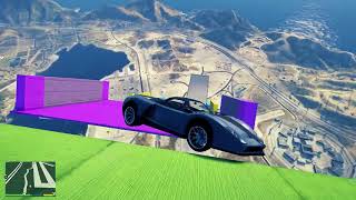 Gta 5 Mega Ramp Challenge [upl. by Nylissej263]