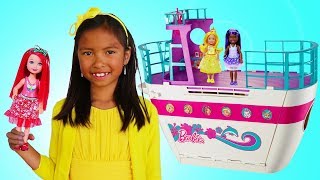 Wendy Pretend Play w Barbie Doll Cruise Ship Adventure Toy [upl. by Bowers]