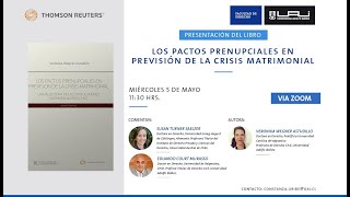 Derecho UAI  Los Pactos prenupciales en previsión de la crisis matrimonial [upl. by Adien]