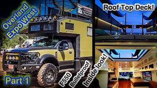 415k F550 Bulletproof Roof Deck Camper Overland Expo West Sprinter 4x4 [upl. by Atelokin980]