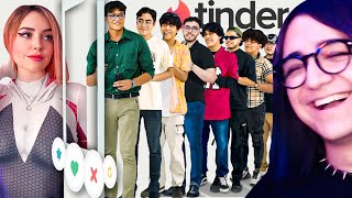 sergio reacciona 👉 TINDER EN LA VIDA REAL RENRIZE VS 20 HOMBRES  ONE COIN [upl. by Algernon]