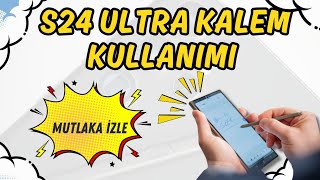 S 24 Ultra Telefon Kalem Kullanımı samsung s24ultra penup not anatomia [upl. by Ecirtel]