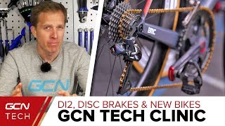 Di2 Upgrades Road Disc Brakes amp New Bike Setup  GCN Tech Clinic [upl. by Eecyac]