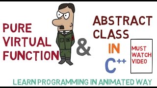 Abstract Class and Pure Virtual function in C 51 [upl. by Constantine]