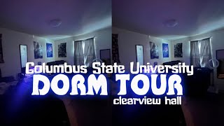 Dorm tour Columbus State University— Clearview hall [upl. by Lashar]